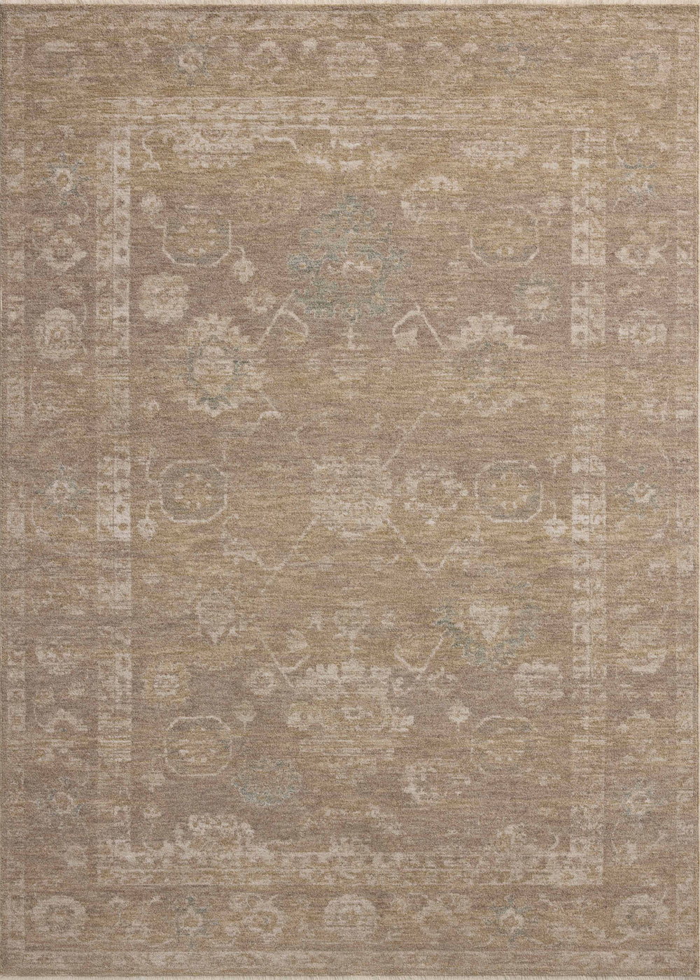Chris Loves Julia x Loloi Louisa Rugs - Taupe / Gold-Blue Hand Home