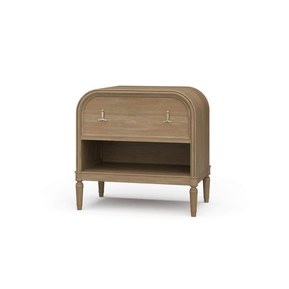 Langford 1 Drawer Bedside Table in Solid Hardwood by-Blue Hand Home