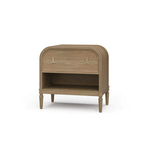 Langford 1 Drawer Bedside Table in Solid Hardwood by-Blue Hand Home