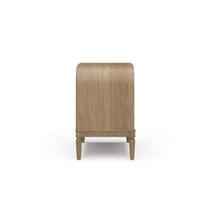 Langford 1 Drawer Bedside Table in Solid Hardwood by-Blue Hand Home