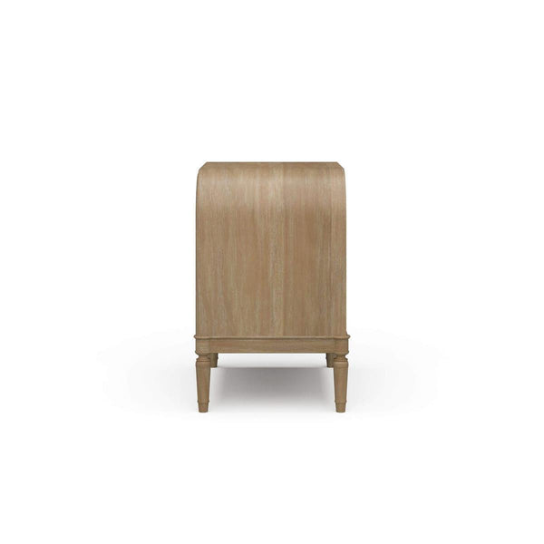 Langford 1 Drawer Bedside Table in Solid Hardwood by-Blue Hand Home