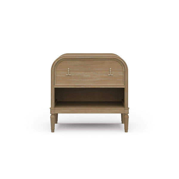 Langford 1 Drawer Bedside Table in Solid Hardwood by-Blue Hand Home
