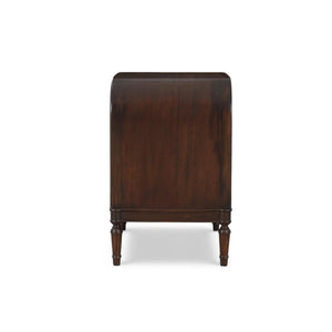 Langford 1 Drawer Bedside Table w/ Rattan-Blue Hand Home