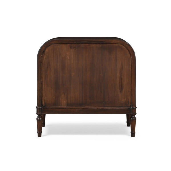 Langford 1 Drawer Bedside Table w/ Rattan-Blue Hand Home