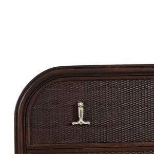 Langford 3 Drawer Dresser W/ Rattan-Blue Hand Home