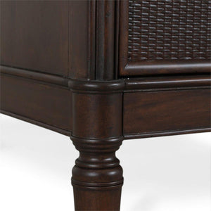 Langford 3 Drawer Dresser W/ Rattan-Blue Hand Home