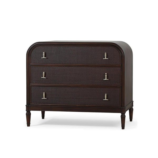 Langford 3 Drawer Dresser W/ Rattan-Blue Hand Home
