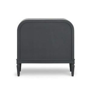 Langford 3 Drawer Nightstand w/ Rattan-Blue Hand Home