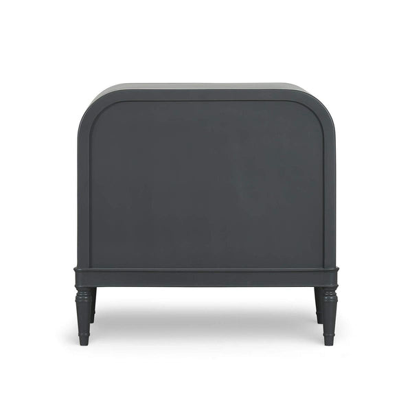 Langford 3 Drawer Nightstand w/ Rattan-Blue Hand Home