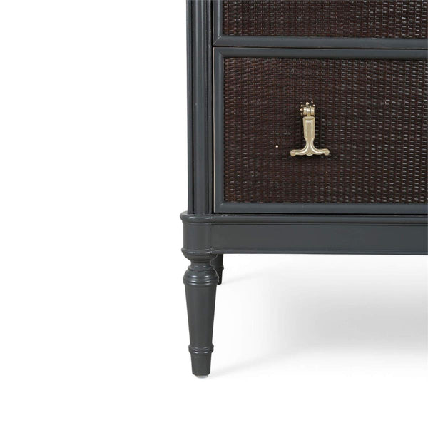 Langford 6 Drawer Dresser With Rattan-Blue Hand Home
