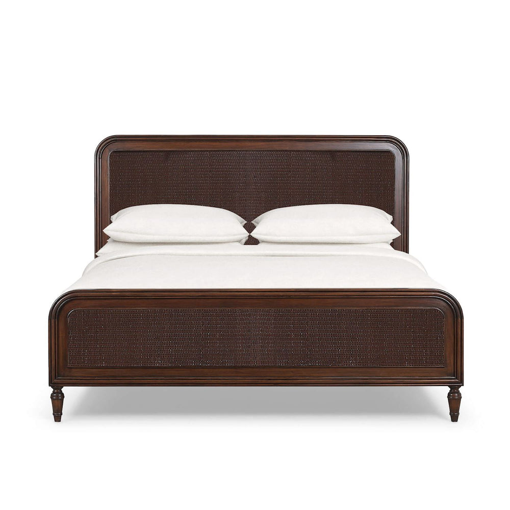 Langford Rattan Bed King-Blue Hand Home