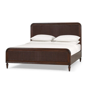 Langford Rattan Bed King-Blue Hand Home