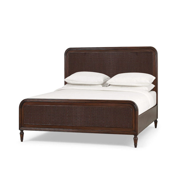 Langford Rattan Bed Queen-Blue Hand Home