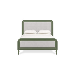 Langford Upholstered Bed Queen-Blue Hand Home