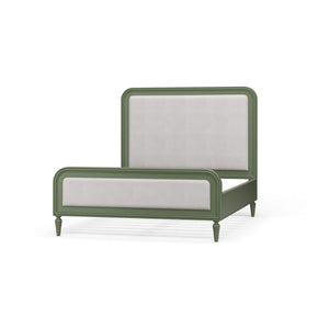 Langford Upholstered Bed Queen-Blue Hand Home
