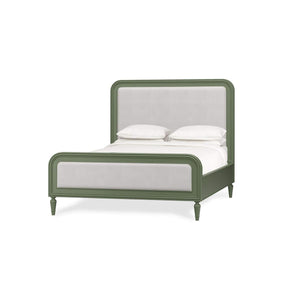 Langford Upholstered Bed Queen-Blue Hand Home