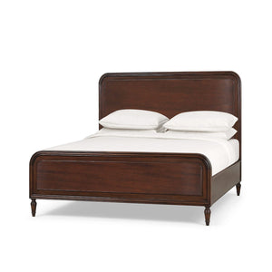 Langford Wooden Bed Queen-Blue Hand Home