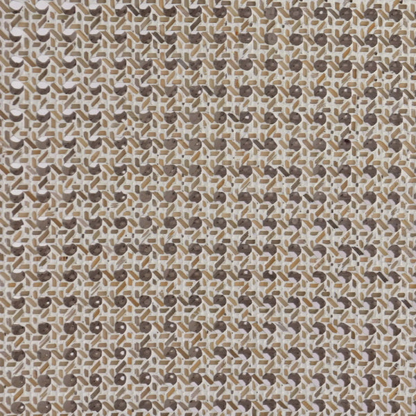 Bramble Laurna Teak Dining Chair In Teak White Wash W/ Seat In Camelot Performance Fabric & White Wash Rattan Back-Bramble-Blue Hand Home