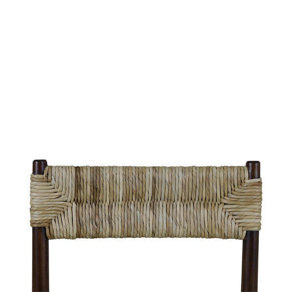 Lenox Dining Chair w/ Rush Seat-Blue Hand Home