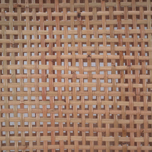 Bramble Logan Teak Dining Chair In Teak Natural Finish W/ Rattan Natural Seat & Back-Bramble-Blue Hand Home