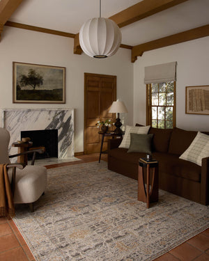 Loloi Milena Rug Charcoal / Apricot