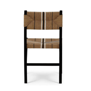 Bramble Lorenzo Teak Dining Chair In Teak Batavia Black-Bramble-Blue Hand Home