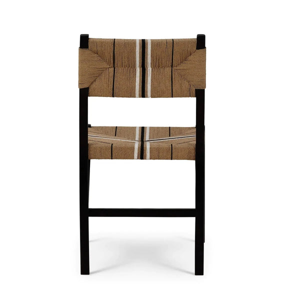Bramble Lorenzo Teak Dining Chair In Teak Batavia Black-Bramble-Blue Hand Home