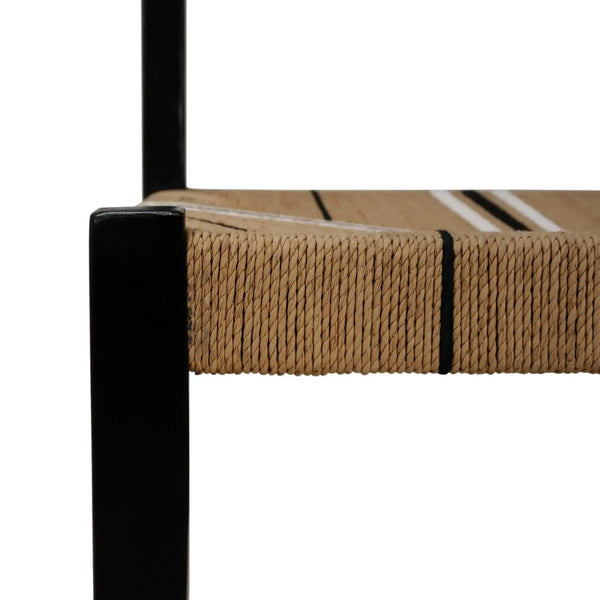 Bramble Lorenzo Teak Dining Chair In Teak Batavia Black-Bramble-Blue Hand Home