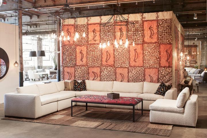 Lorenzo Sectional-Blue Hand Home