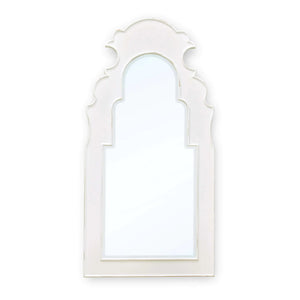 Bramble Lotus Mirror In White Harvest-Bramble-Blue Hand Home