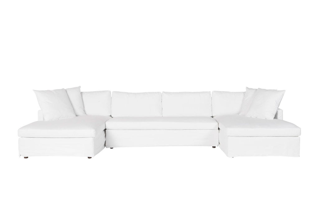 Louis 3Pc Sectional-Blue Hand Home