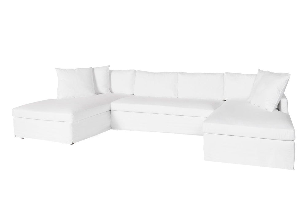 Louis 3Pc Sectional-Blue Hand Home