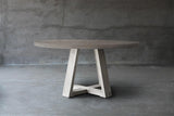 Concrete Top Dining Table - X Base-Blue Hand Home