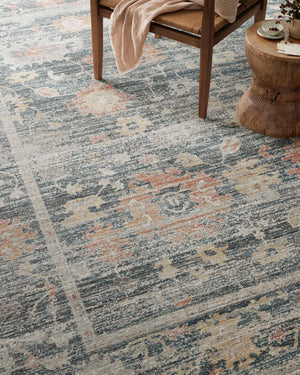 Magnolia Home by Joanna Gaines x Loloi Millie Rug - Blue / Multi-Blue Hand Home