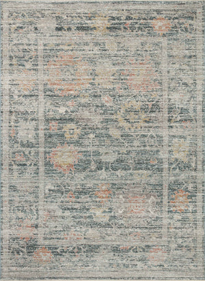 Loloi Millie Rug Collection - Blue / Multi - Magnolia Home by Joanna Gaines-Blue Hand Home
