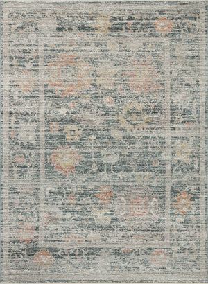 Magnolia Home by Joanna Gaines x Loloi Millie Rug - Blue / Multi-Blue Hand Home