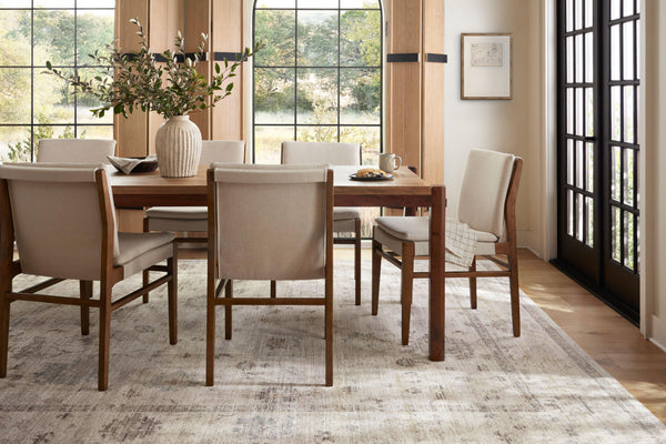 Magnolia Home by Joanna Gaines x Loloi Millie Rug - Silver / Dove-Blue Hand Home
