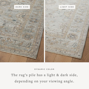 Magnolia Home by Joanna Gaines x Loloi Millie Rug - Sky / Gold-Blue Hand Home