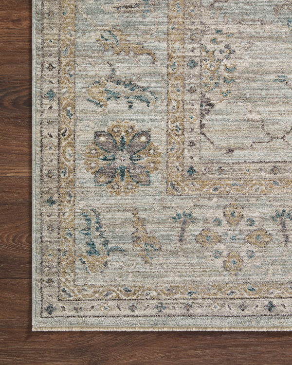 Loloi Millie Rug Collection - Sky / Gold - Magnolia Home by Joanna Gaines-Blue Hand Home