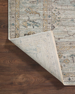Loloi Millie Rug Collection - Sky / Gold - Magnolia Home by Joanna Gaines-Blue Hand Home