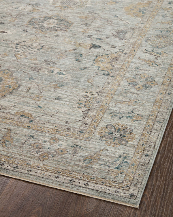 Loloi Millie Rug Collection - Sky / Gold - Magnolia Home by Joanna Gaines-Blue Hand Home