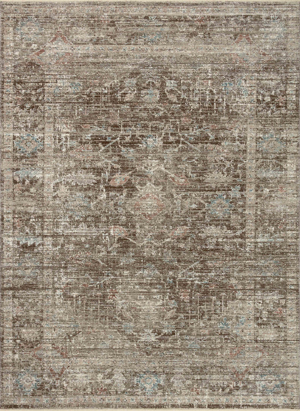 Magnolia Home by Joanna Gaines x Loloi Millie Rug - Charcoal / Dove-Blue Hand Home
