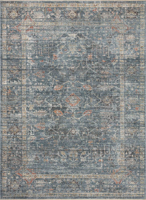Loloi Millie Rug Collection - Denim / Multi - Magnolia Home by Joanna Gaines-Blue Hand Home