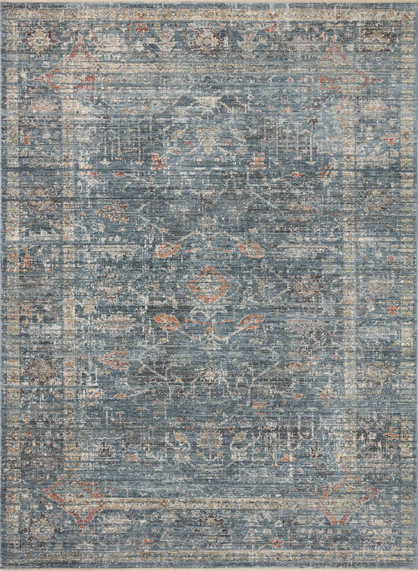 Loloi Millie Rug Collection - Denim / Multi - Magnolia Home by Joanna Gaines-Blue Hand Home