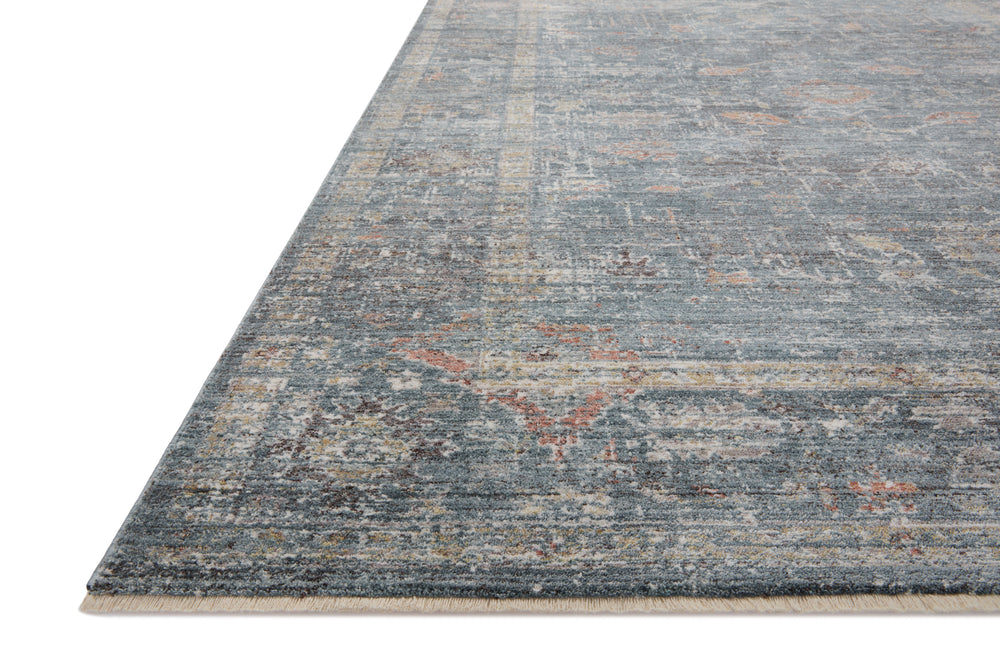 Loloi Millie Rug Collection - Denim / Multi - Magnolia Home by Joanna Gaines-Blue Hand Home