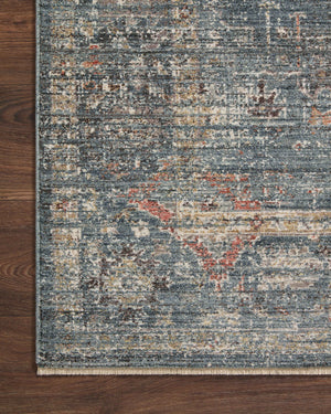 Loloi Millie Rug Collection - Denim / Multi - Magnolia Home by Joanna Gaines-Blue Hand Home