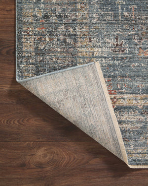 Loloi Millie Rug Collection - Denim / Multi - Magnolia Home by Joanna Gaines-Blue Hand Home