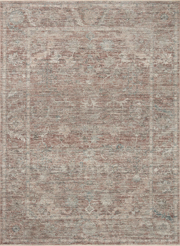 Loloi Millie Rug Collection - Brick / Fog - Magnolia Home by Joanna Gaines-Blue Hand Home