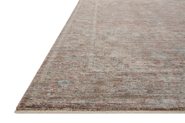 Loloi Millie Rug Collection - Brick / Fog - Magnolia Home by Joanna Gaines-Blue Hand Home