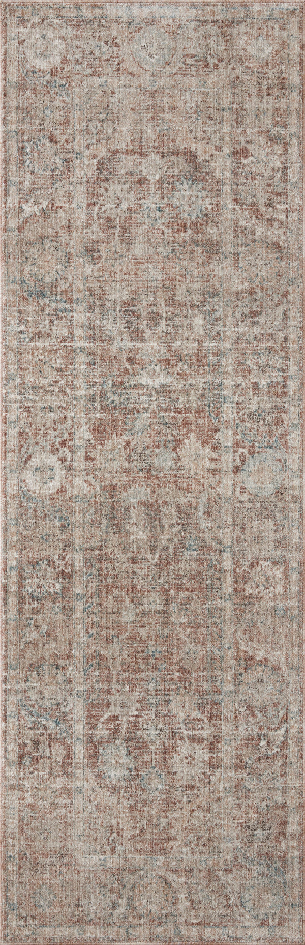 Loloi Millie Rug Collection - Brick / Fog - Magnolia Home by Joanna Gaines-Blue Hand Home